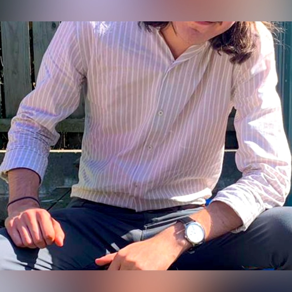 MENS ZARA SLIM FIT LINEN SHIRT